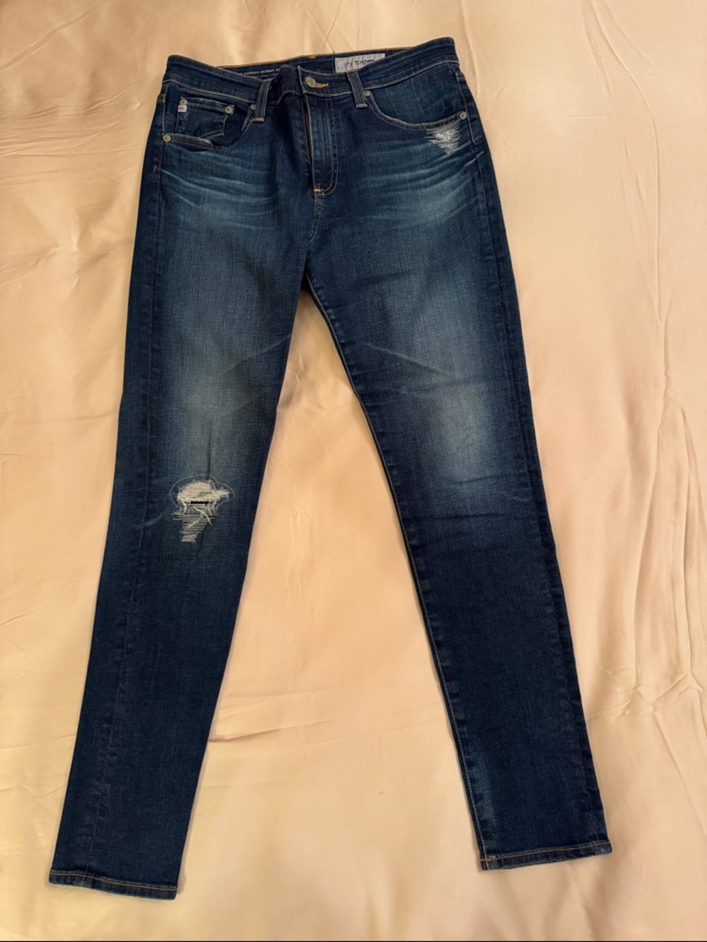 AG Women's Classic Farrah Skinny Ankle - High Rise Jeans - Blue Wash